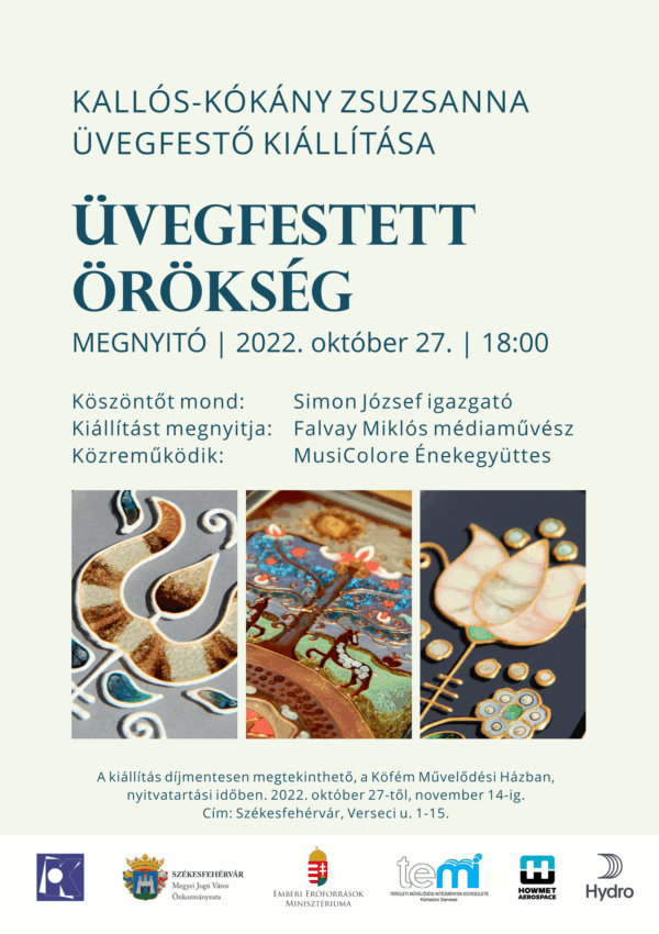 üvegfestett örökég - színtérkép