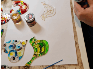 üvegfestő workshop