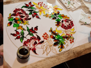 üvegfestő workshop