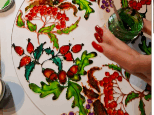 üvegfestő workshop